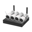 Kit NVR 8 ch + 4 camaras de seguridad H3C 2k+ (4mp) ezviz