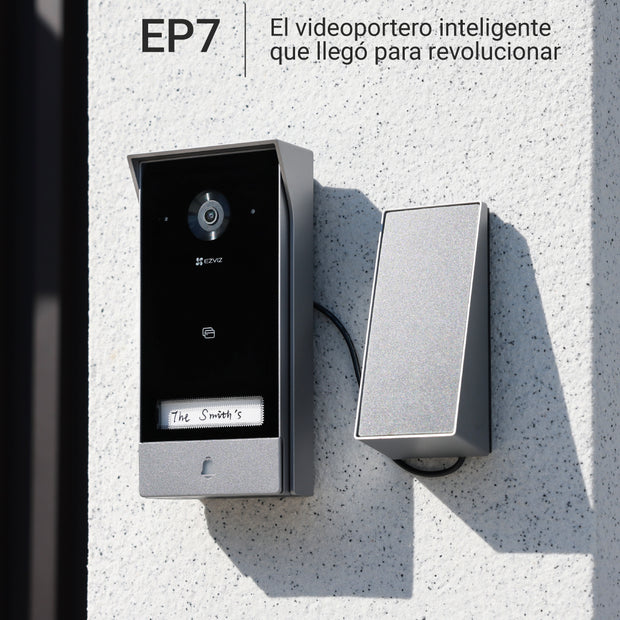 Video Portero Inteligente a Batería EP7 2K (3mp) + Panel Solar Ezviz