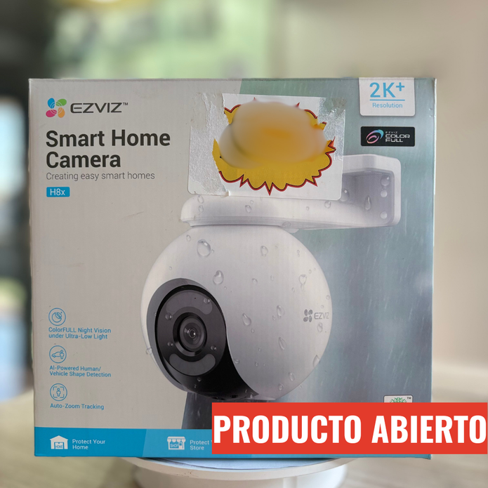 Cámara de seguridad wifi Color Full H8X 2k+ (4mp) ezviz - open box