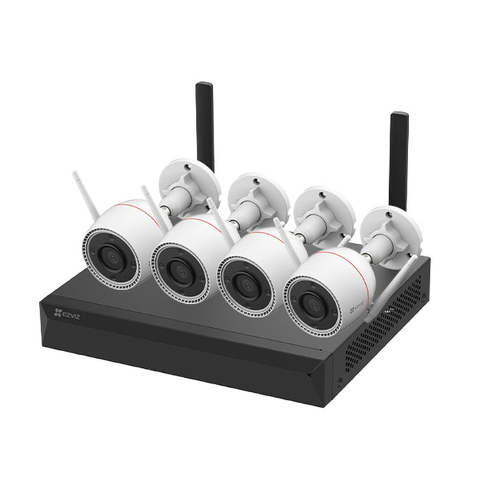 Kit 4 Cámaras de Seguridad Ezviz H3C 2K+ con Grabador NVR 8 Canales