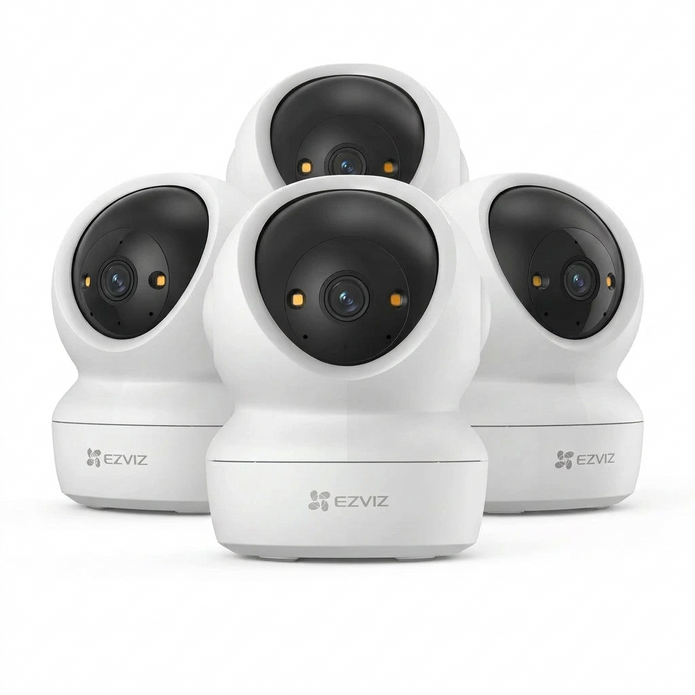 Pack 4 Cámaras Interior Ezviz H6C G1 2K Wifi