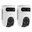 Pack 2 Cámaras Exterior Ezviz H9C Dual 3K Wifi Doble Lente
