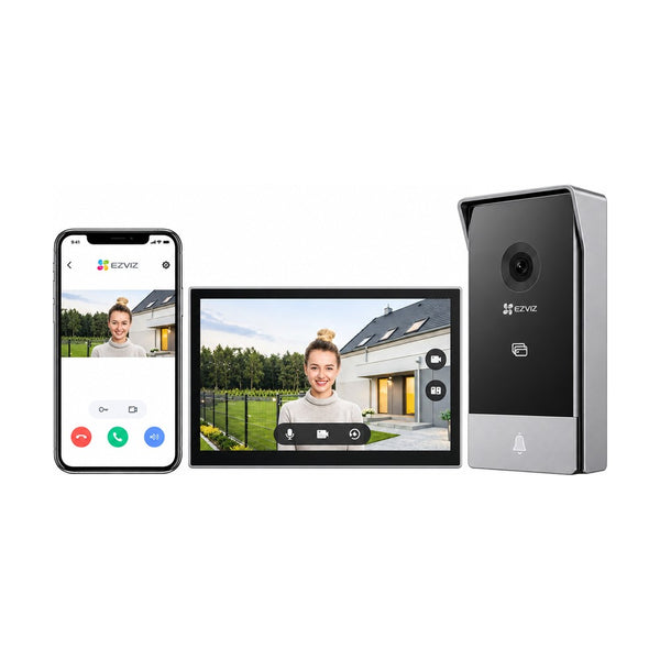 Kit Videoportero Wifi Ezviz HP7 2 Hilos con Monitor de 7 Pulgadas
