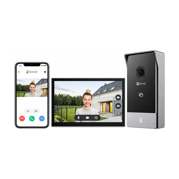 Kit Videoportero Wifi Ezviz HP7 2 Hilos con Monitor de 7 Pulgadas