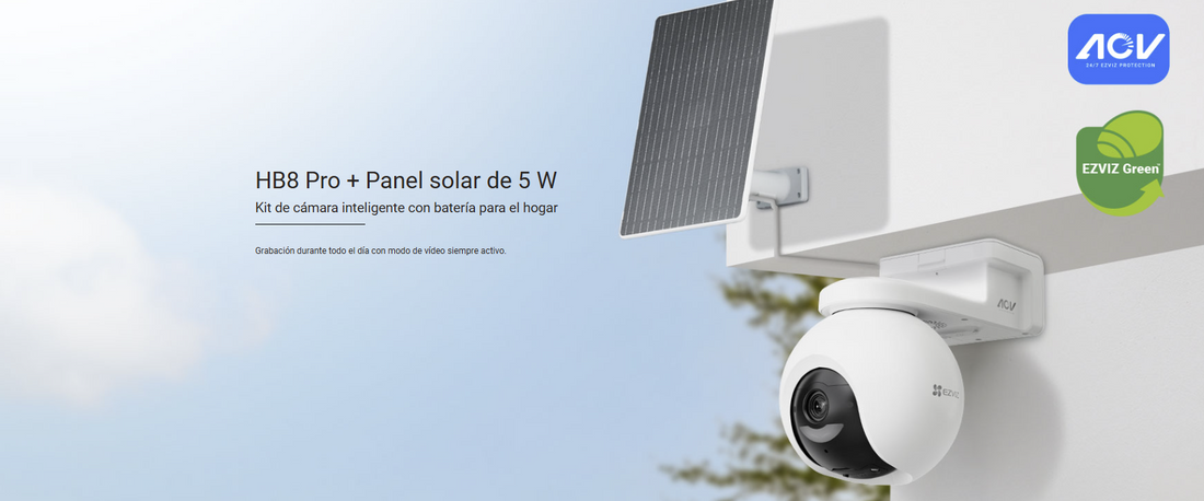 Kit HB8 Pro 4K con Panel Solar USB Tipo C – ezvizstore.cl