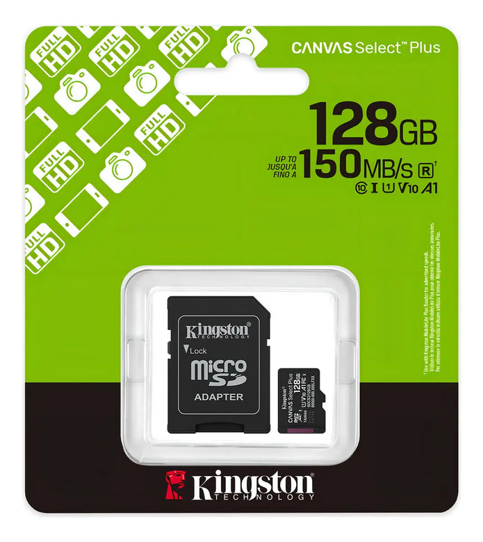 Tarjeta De Memoria Micro Sd Kingston Canvas Select Plus 128gb