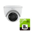 Kit Cámara Domo Exterior Ezviz H4 2K Wifi + Micro SD 64GB