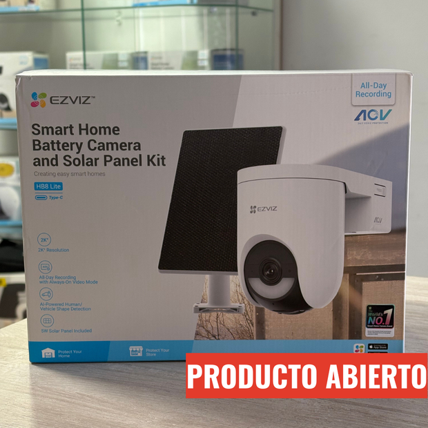 Cámara de seguridad wifi con batería y panel solar HB8 Lite (open box)