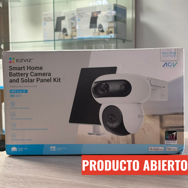 Camara Doble wifi con bateria y panel solar HB90 ezviz (open box)