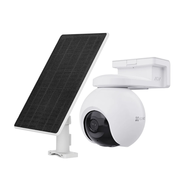 KIT CAMRA DE SEGURIDAD EB8 PRO 4K 4g+WIF CON PANEL SOLAR 8W EZVIZ