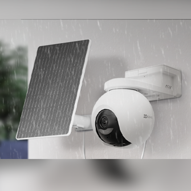 KIT CAMRA DE SEGURIDAD EB8 PRO 4K 4g+WIF CON PANEL SOLAR 8W EZVIZ