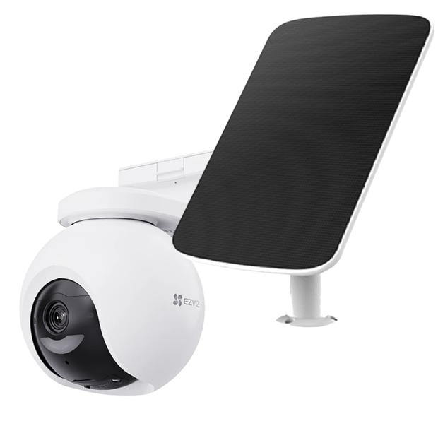 Kit HB8 Pro 4K con Panel Solar USB Tipo C ezviz