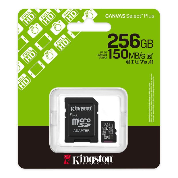 Tarjeta De Memoria Micro Sd Kingston Canvas Select Plus 256gb