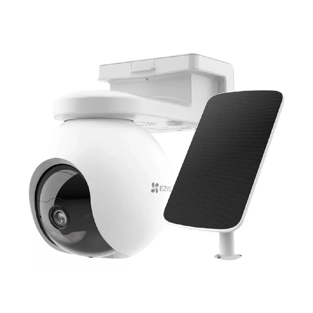 KIT Cámara de Seguridad exterior a Batería Ezviz EB8 4G 2K + Panel Solar Type C (No Wifi)