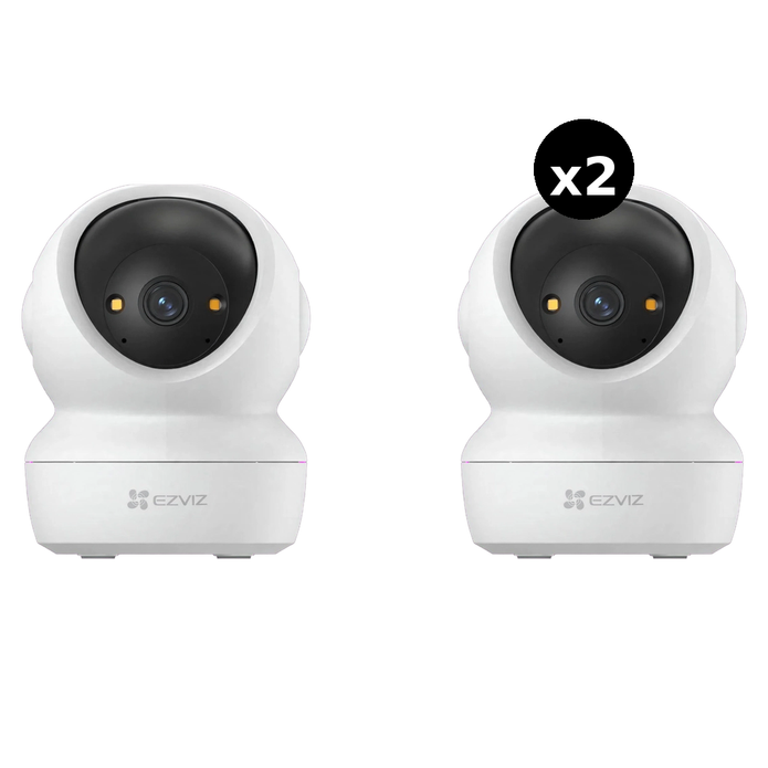 Pack 2 Cámaras Interior Ezviz H6C G1 2K Wifi