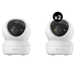 Pack 2 Cámaras Interior Ezviz H6C G1 2K Wifi