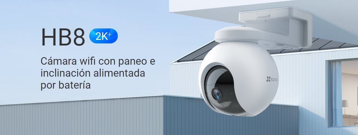 EZVIZ Cámaras de seguridad solares inalámbricas para exteriores, cámara  para seguridad en el hogar exterior con visión nocturna a color, audio de 2