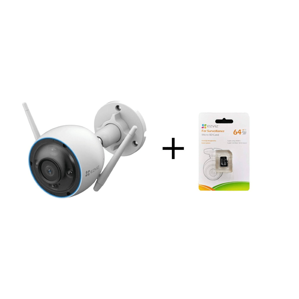 Cámara De Seguridad Wifi Exterior 360 Ip 1080p + Sd 64 Gb